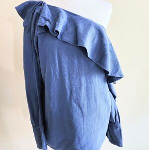 J.O.A. 100% Linen And Cotton Off The Shoulder